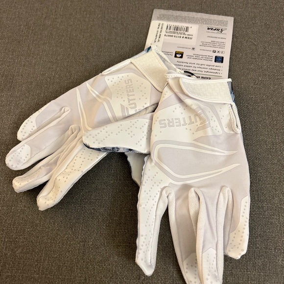 New Cutters Football Game Day Elite Adult Super Sticky Grip Gloves Sz:L/XL - Picture 2 of 4